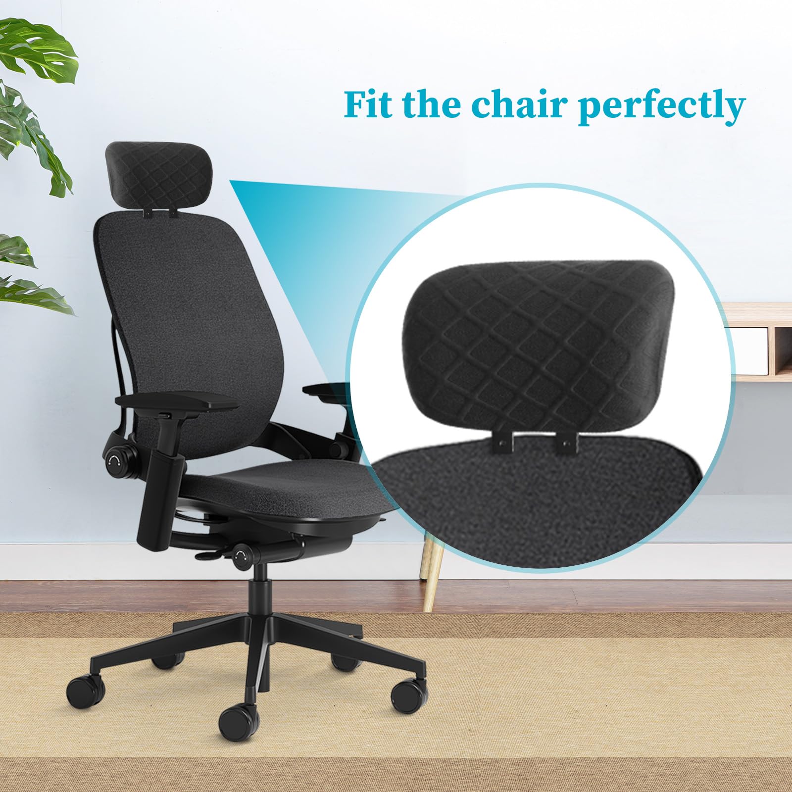 Amazon.com: Office Chair Headrest Pillow Cover, Replacement Swivel